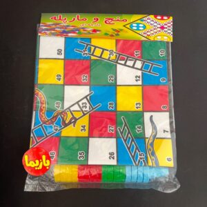 بازی منچ و مارپله پارچه‌ ای
