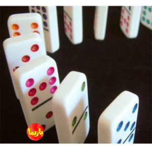 بازی دومینو سنگی (جعبه فلزی 28 قطعه)