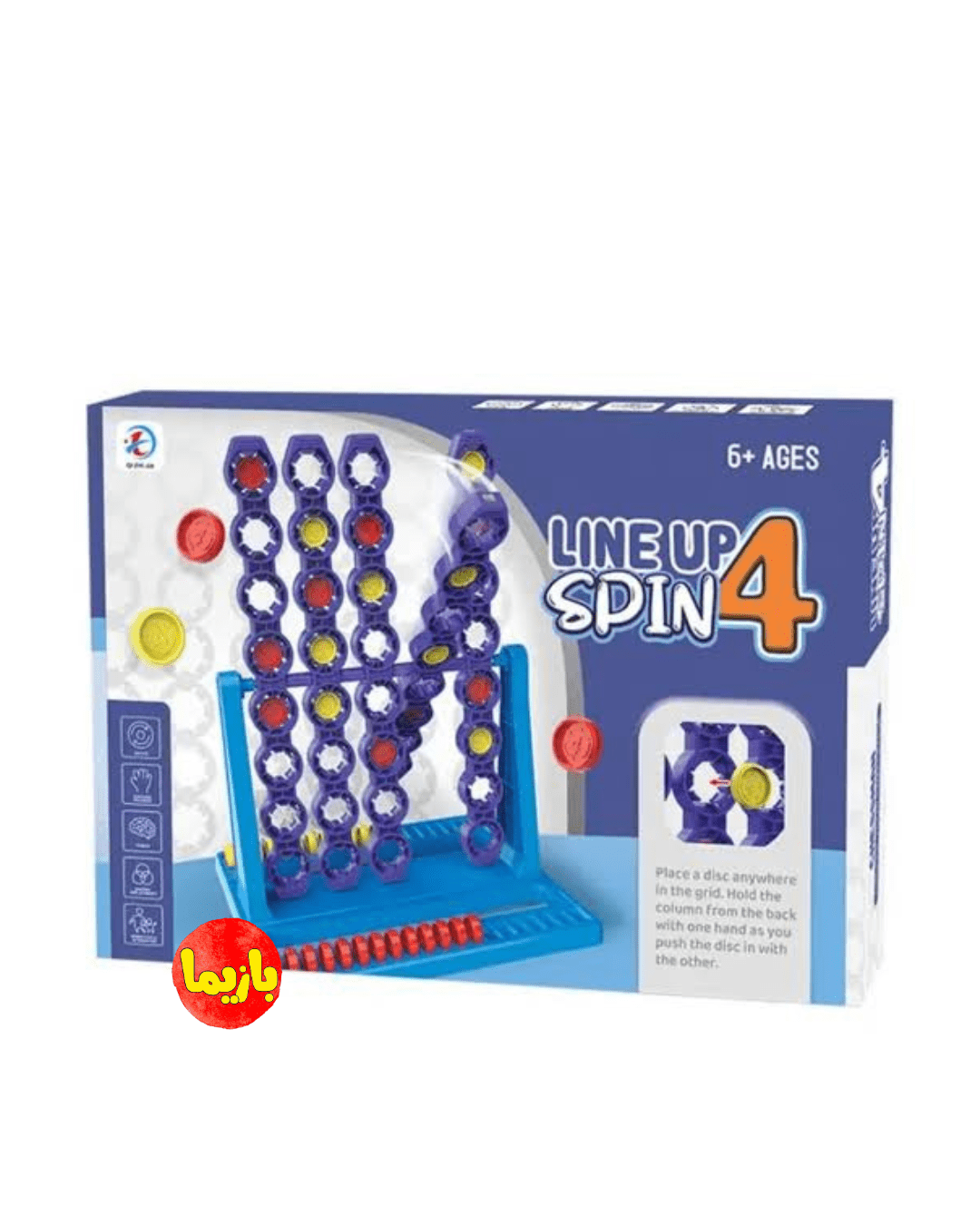 بازی دوز چرخشی Line Up 4 Spin